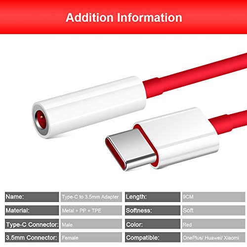 Cooya Usb C To 3.5Mm Headphone Adapter For Oneplus 10 9 Pro 7 8T 6T 8, Usb C Audio Adapter Usb C To Aux Headphone Jack Compatible With Samsung S23 S22 Ultra Flip 4 S20 Fe S21 Note 20 Google Pixel 7 6 #TOP4