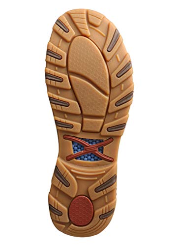 Image of Twisted X Men's Boat Shoe Driving Moc, Moc Toe with CellStretch, Bomber, 9 W