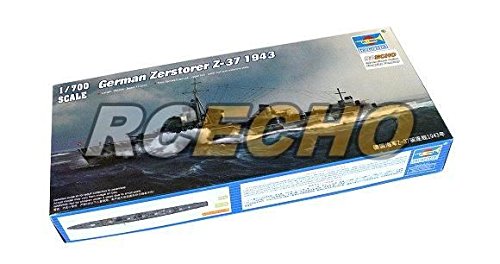 Maquette Trumpeter 05791 German Zerstorer Z-37 1943 1/700 navire de guerre
