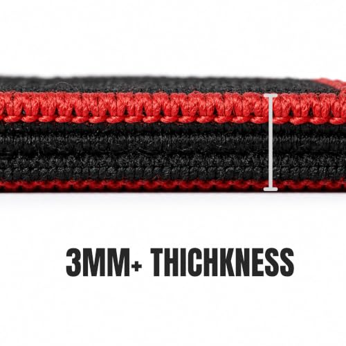 Image of Muscleape Wrist Wraps for Gym | SuperFabric Strength Support Straps for Heavy Lifting, CrossFit & Powerlifting | Adjustable Compression Wrist Support for atheletes- Superb Workout Wrist Stability & Protection. (DaddyKong-Red, 14 Inches)