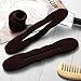 Lekgavd 3 PCS Hair Bun Maker, Large Size Sponge Hair Updo Shaper for Women, Classic Lazy Curler Clip Ties, Hairstyle Accessories for Long, Curly, Straight Hair - Brown