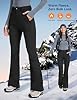 Moosehill Womens-Snow-Ski-Pants Water-Resistant Fleece Lined Warm Winter Hiking Thermal with 4 Zipper Pockets #2