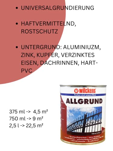 Wilckens Kunstharz Allgrund Universalgrundierung, 750 ml, Weiß