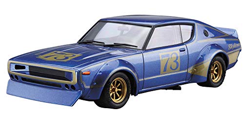 Aoshima Bunka Kyozai 1/24 The Model Car Series No. 48 Nissan KPGC110 Phantom Kenmeri Racing #73 Plastic Model -  青島文化教材社(AOSHIMA)