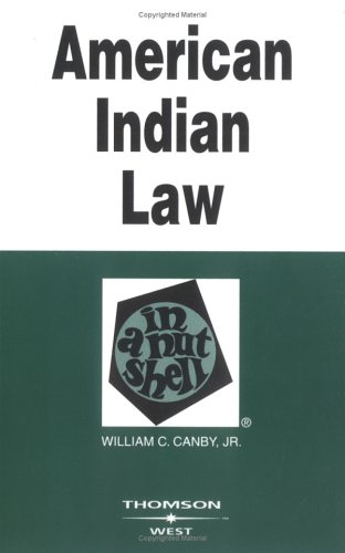 American Indian Law in a Nutshell (Nutshell Series)