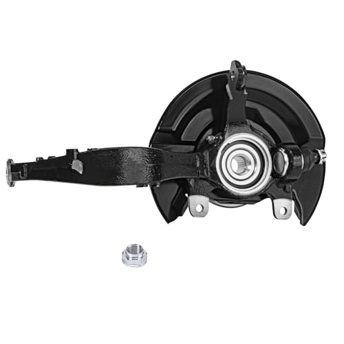 Image of Detroit Axle - Front Right Steering Knuckle and Wheel Hub Bearing CV Axle Kit Replacement for 2003-2007 Honda Accord 2.4L w /Auto Trans.