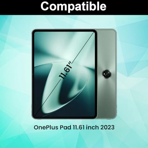 Image of Keyboard Case for OnePlus Pad Go 11.35-inch /Oppo Pad Air2 11.4-inch 2023 Folio Cover with Multi-Touch Trackpad, 7 Color Backlit, Magnetically Detachable Bluetooth Keyboard, Adjustable Angle