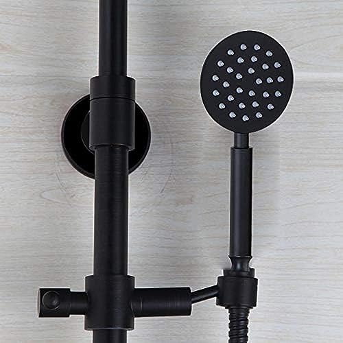 Ensemble douche murale noire pour salle de bain moderne et relaxante