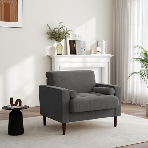Sillón Plegable Corduroy Gris miniatura 3