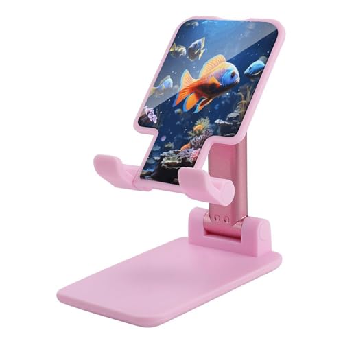 Support de téléphone pliable de bureau en forme de poisson réglable universel