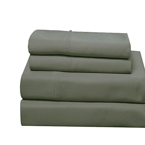 Solid Sage 600 Thread Count Cal King Un-Attached Waterbed Sheet Set Viscose From Bamboo 4Pc Sheet Set Deep Pocket #TOP28