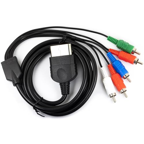 jujinglobal Cable de audio y vídeo HDTV de 6 pies para Xbox Gen1 original clásico (enchufe de 24 pines)