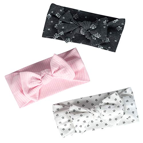 Just Born Baby Girls' 3-Pack Organic Lil' Lamb Headbands, 0-6 Month