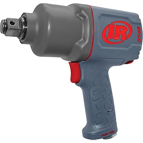 Ingersoll Rand Air Impact Wrench 2146Q1MAX, 3/4 Inch Impact Wrench Pneumatic, Low-Noise Tool, Composite Cover