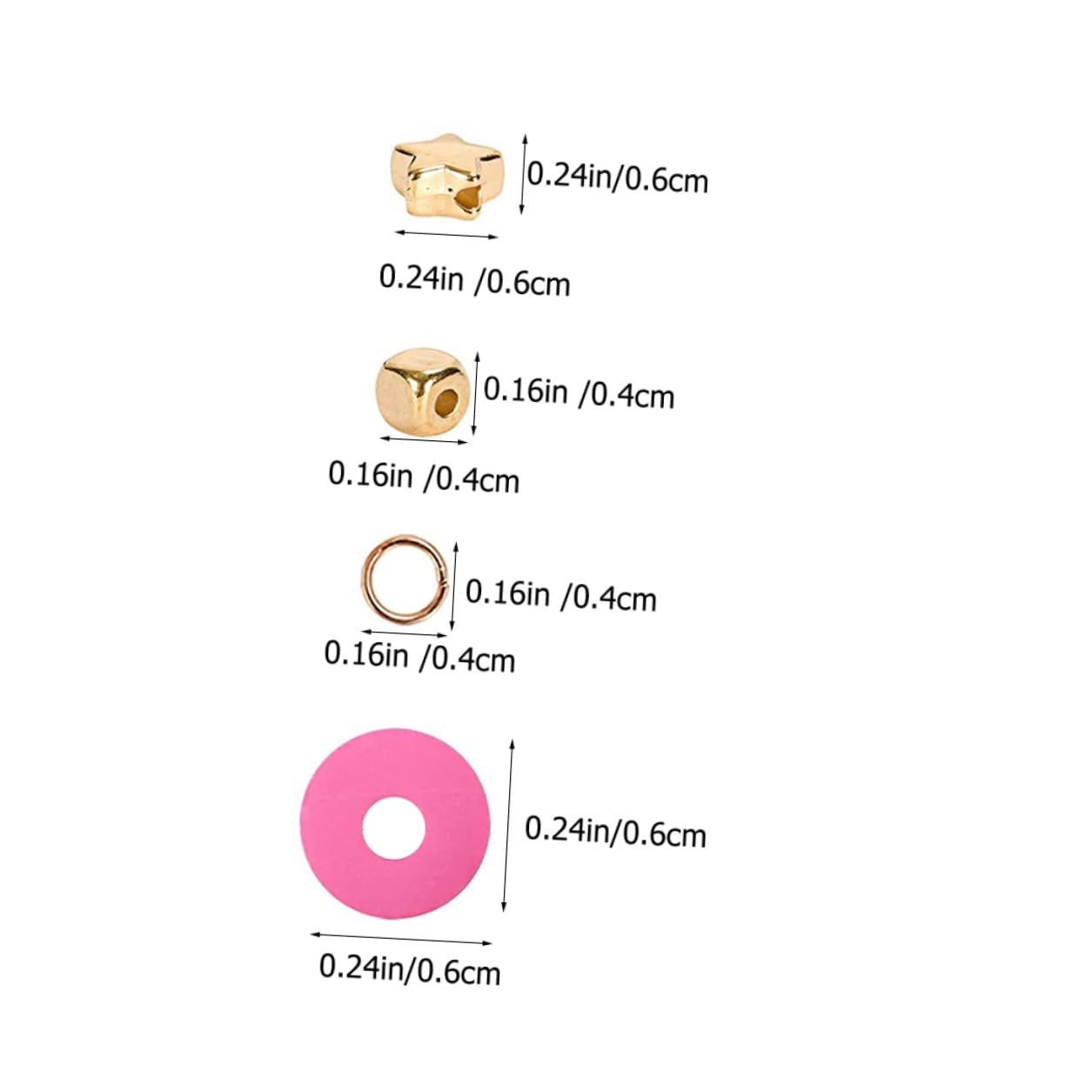 DOITOOL Kit de Cuentas de Arcilla Polimérica Incluye Caja de Almacenamiento Colores Variados, Material de Polímero y Metal para Hacer Pulseras y Collares para Manualidades DIY
