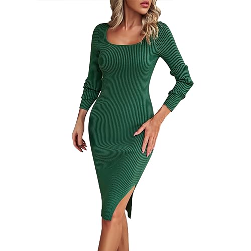 Robe pour femmes en maille chaude pour rester élégante en hiver
