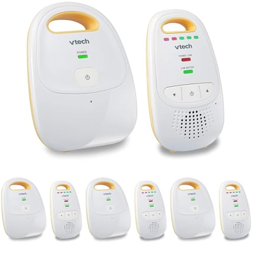 Image of VTech Upgraded Audio Baby Monitor with Rechargeable Battery,Long Range,and Crystal-Clear Sound,(Pack of 4)