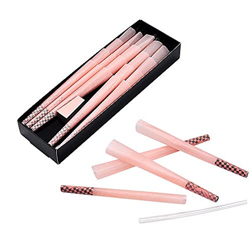 40 Pack Cute Pink Cones | King Size Pink Rolling Cones | Natural Unrefined Ultra Thin 110mm PreRolled Cones with Tips | Vegan & Smooth Burning