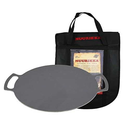 Muurikka Griddle Pan 48cm Grill for BBQ, Camping, Gas, Open Fire with Cover Bag Cover