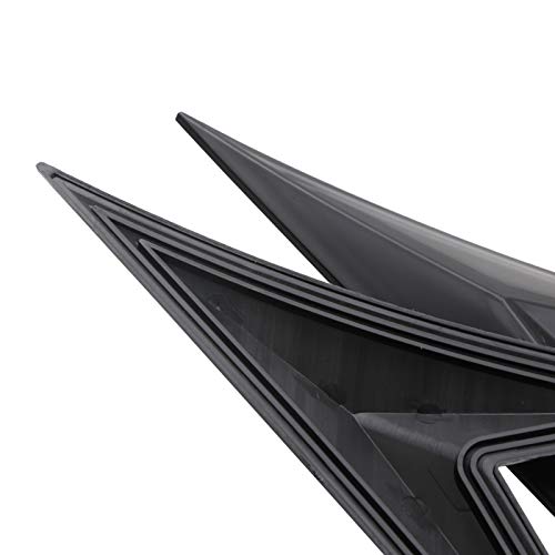 Btuty Lábio da asa lateral do spoiler para carro 2 peças em formato de folha de fibra de carbono pre