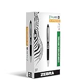 Zebra Z-Grip MAX Gel Retractable Ballpoint Rollerball Pen, Medium Point, 0.7mm, Black, 12-Count