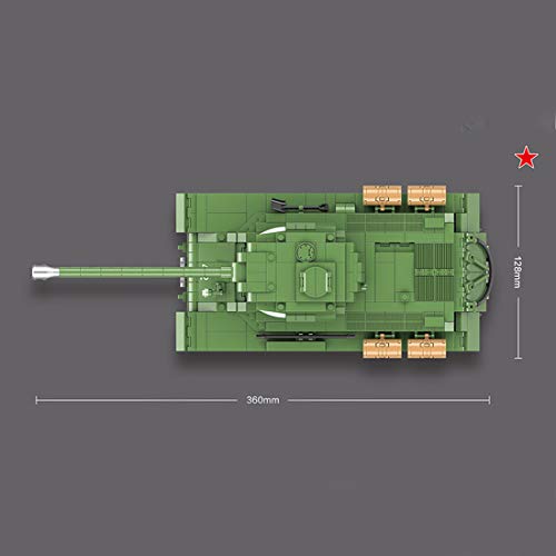 HYZM Panzer-Modellbausteine, 1068pcs Russland IS-2M Heavy Main Battle Tank WW2 Military Tank, Bausets Kompatibel mit… – Bild 7