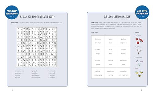The Vocabulary Workbook for Grades 3, 4, and 5: 120+ Simple Exercises to Improve Reading, Spelling, and Word Usage (English Grammar Workbooks)
