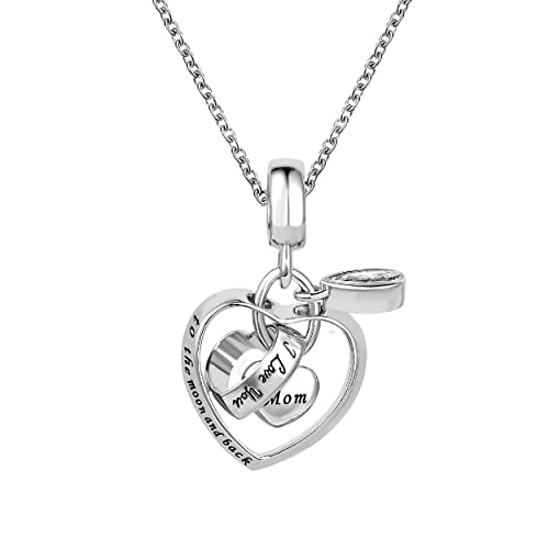 Collier pendentif femme gravure amour pour anniversaire de mariage