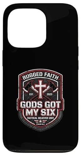 Gods Got My Six Christian Firefighter Shield �X�}�z�P�[�X iPhone 13 Pro �p