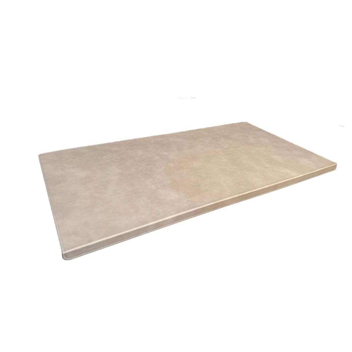 Non-Slip Leather Desk Mat with Edge Protector, Waterproof Office Desk Pad Extended Mouse Pad for Laptop/Computer Gaming Protector with Smooth Writing Surface (40x60cm,Beige)