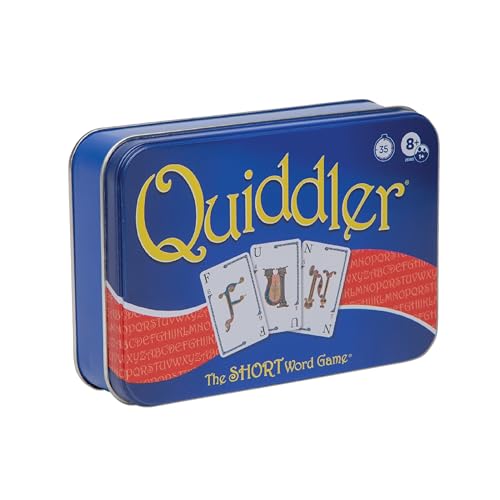 Quiddler Card Games for Kids - Collectors Tin Playing Cards Word Games 8+