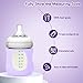 AUDRWALL Silicone Sleeves for Avent Natural Glass Baby Bottles, BPA Free, Anti Breakage Baby Bottle Holder (Purple + White + Pink, 4 Ounce)
