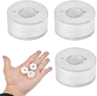 KLYNGTSK 3 PCS PVA String Spools Water Soluble Carp Fishing Line Invisible Fishing Wire Carp Fishing String Kit for Seawater and Freshwater Bait Lure Accessory (20M*0.4MM/PC, White)