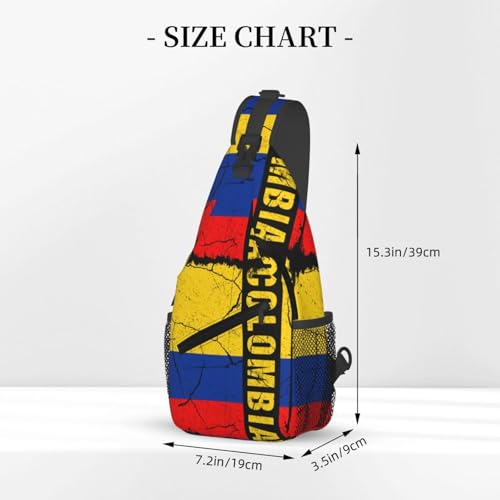 Bolso vintage colombiano sling para senderismo y viaje miniatura 2