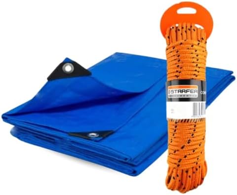 Kit Lona 3x3m Impermeável 75G Com Corda 10 Metros