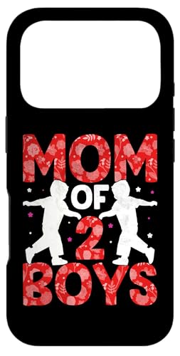 Mom Of 2 Boys Mother's Day Women Mom Of Two Boys �X�}�z�P�[�X iPhone 17 Pro �p