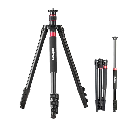 Image of Camera Tripod, 70 inch Video Tripod Without Head, Aluminum Heavy Duty Tripod with Carry Bag, Professional Camera Tripods & Monopods, Compatible with Canon, Sony, DSLR, Camcorder 33lbs (TM70)