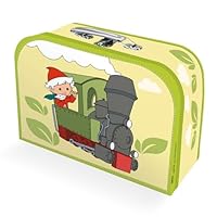 Trötsch Kinderkoffer Sandmann Lokomotive medium, Pappkoffer, Koffer aus Pappe, Geschenk Verpackung, Gutschein Verpackung,Spielkoffer, Metallgriff ... Kinder: 24 x 17 cm (Unser Sandmännchen)