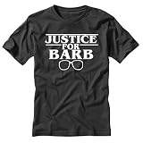 TeeINKS Justice for Barb Men's Black T Shirt (X-Large)