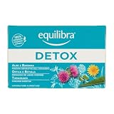 equilibra Integratori Alimentari Tisane, Tisana Detox, 100% Ingredienti Funzionali, Drenante, a Base di Aloe Vera, Ortica, Bardana, Betulla e Tarassaco, Materiali 100% Riciclabili, 15 Filtri