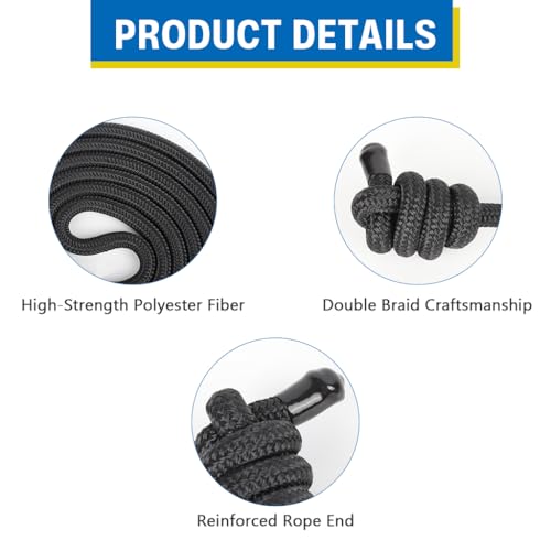 Image of Proberos 2.7m Fitness Flow Rope for Strength, Coordination, Balance and Cardio Training SkippingRope for Agility, Endurance Building, and Full-Body Home or Outdoor Workouts