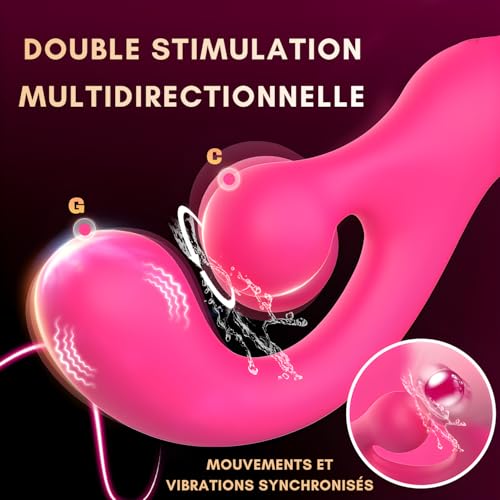 Vibromasseur Rabbit stimulation simultanée pour surmonter les pannes de plaisir