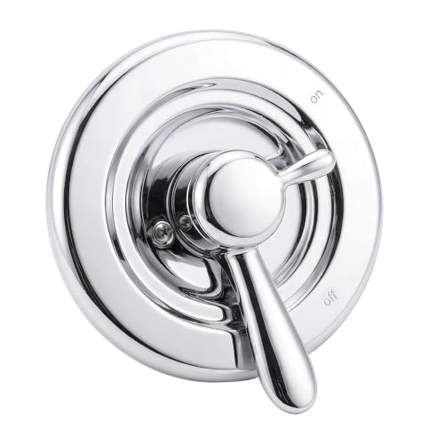 Shower Trim Kit Compatible with Delta Faucet Lahara 17 Series Dual-Function Shower Handle Valve Trim Kit Shower Cover Plate with Handle Chrome T17038 (Valve& Catridge Not Inclued)