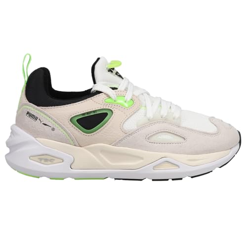 PUMA Mens TRC Blaze The Triangle Lace Up Sneakers Shoes Casual - Green, Off White