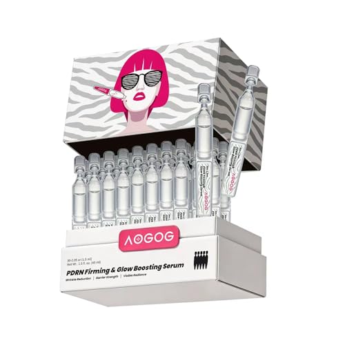 AOGOG PDRN Salmon Serum with Hyaluronic Acid – Soothing Recovery Serum for Sensitive Skin After Professional Treatments – 30 Single-Use Tubes