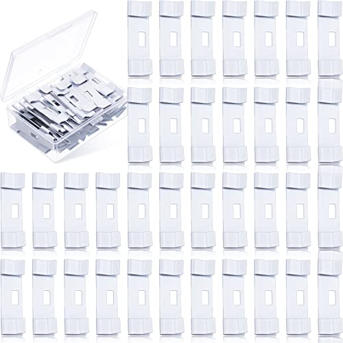 Blulu 50 Pcs Vertical Blinds Tabs Kit, Vane Savers Repair Clips, Metal Vertical Blinds Repair Tabs...