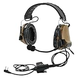 HEARFALCOM Comta III (Comta ii Headset Upgrade Version) Tactical Airsoft Sports Noise-Cancelling Pickup Silicone Earmuffs Shooting Headset (CB)
