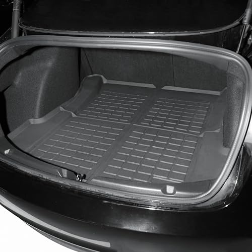 Super Liner SP-MODEL-3-F-S Floor Mats For Tesla Model 3 Custom Fit 2017-2023 All-Weather Cargo Liner Rear Cargo Tray Trunk Floor Mat Interior Accessories thumb #4