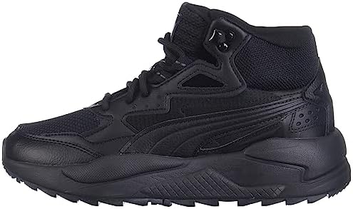 PUMA X-Ray Speed Mid Winter Sneaker, Black-Dark Shadow, 4.5 US Unisex Big Kid | Image 7