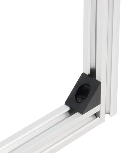 Miniatura 7 de Soporte de esquina angular de aluminio 2020 con tornillos M5x10mm y tuercas en T para perfil de extrusión de aluminio de la serie 2020 de 0.236 in,